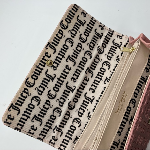 Juicy Couture Pink Embossed Bifold Long Wallet - Picture 4 of 11